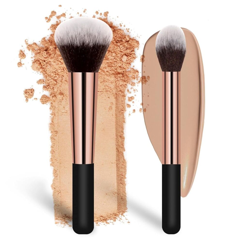 Banidy Gold Makeup Brushes Set With Wooden Handle Perfect For Blending